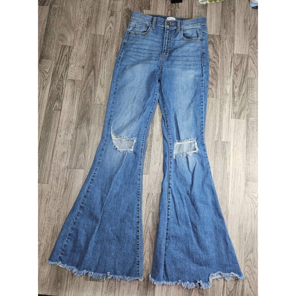 Women's Blue Flared Jeans